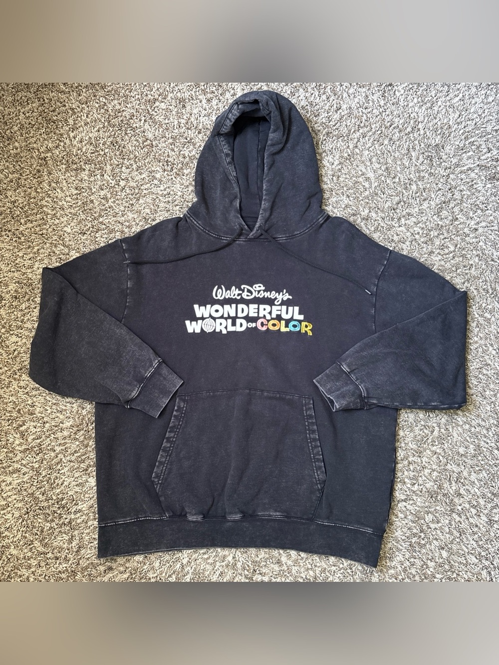 Disney Black Hoodie with White '100' Logo